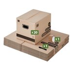 Pack and Move - Kit déménagement standard + 1 adhésif et marqueur offert
