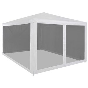 vidaXL Tente de réception avec 4 parois en maille 4 x 3 m