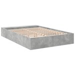 vidaXL Cadre de lit sans matelas gris béton 160x200 cm