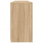 vidaXL Buffet avec lumières LED chêne sonoma 163x37x67 cm