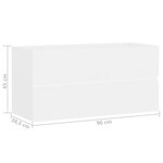 vidaXL Armoire d'évier Blanc 90x38 5x45 cm Bois d'ingénierie