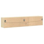 vidaXL Meuble TV mural avec LED chêne sonoma 180x31x38 cm