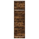 vidaXL Armoire à chaussures 4 tiroirs rabattables chêne 60x42x204 cm