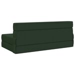 vidaXL Canapé-lit pliable Vert foncé 152 x 86 5 x 60 cm Tissu