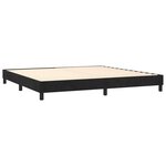vidaXL Cadre de lit sans matelas noir 200x200 cm velours