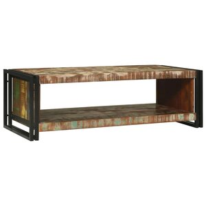 vidaXL Table basse Marron 120 x 50 x 38 cm bois de récupération massif