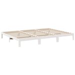 VidaXL Cadre de lit familial sans matelas blanc 240x200 cm