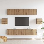 vidaXL Ensemble meuble TV 6 Pièces Artisan ancien 80 x 30 x 30 cm