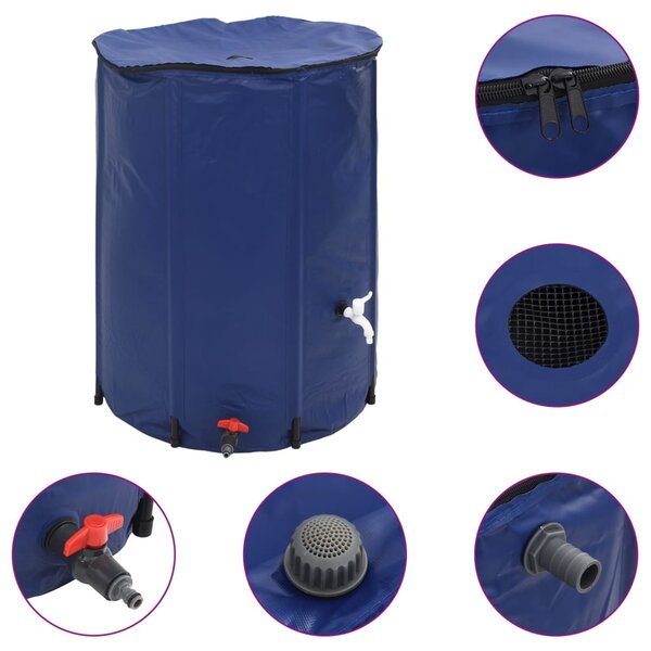 vidaXL Réservoir d'eau avec robinet pliable 750 L PVC