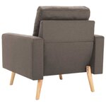 vidaXL Ensemble de canapés 2 Pièces Tissu Taupe
