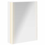 vidaXL Armoire Miroir de Salle de Bain Blanc 53 5 x 15 5 x 70 cm