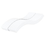 vidaXL Matelas en mousse pour enfants blanc 80x160 cm dureté H2 H3