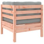 vidaXL Salon de jardin 9 Pièces et coussins bois massif sapin de douglas
