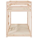 vidaXL Lit superposé sans matelas 75x190 cm bois de pin massif