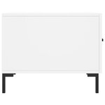 vidaXL Tables basses 2 Pièces blanc 50x50x40 cm bois d'ingénierie