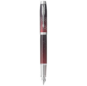 PARKER IM Premium Portal  Stylo plume  Dégradé de rouge  plume moyenne  encre bleue  Coffret cadeau
