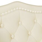 vidaXL Banc Chesterfield Crème 120 5 x 65 x 75 cm Cuir synthétique