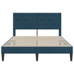 vidaXL Cadre de lit avec tête de lit Bleu 120 x 190 cm Velours