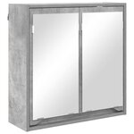 vidaXL Ensemble de mobilier de salle de bain 4 Pièces Gris béton