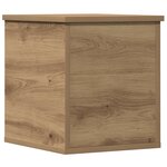 Caisse de rangement vidaXL Artisan Chêne 30x35x35 cm en bois d'ingénierie