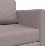 vidaXL Canapé-Lit Taupe 124 x 71 x 78 cm tissu