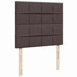 vidaXL Sommier à lattes de lit avec matelas Marron foncé 120x200 cm