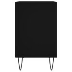 vidaXL Tables de chevet 2 Pièces noir 40x30x50 cm bois d'ingénierie