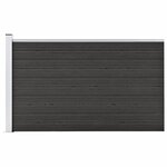 vidaXL Clôture de jardin WPC 175x105 cm Gris