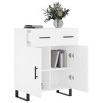 vidaXL Buffet blanc 69 5x34x90 cm bois d'ingénierie
