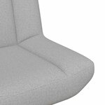 vidaXL Chaise pivotante Gris nuage 63 x 75 x 76 cm tissu