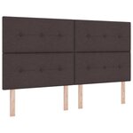 vidaXL Lit à ressorts avec matelas gris foncé 90x190 cm Marron foncé