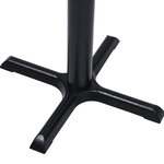 vidaXL Pied de table de bistro noir 56x56x72 cm fonte