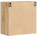 Meuble mural vidaXL En chêne artisanal 60x31 5x60 cm En bois d'ingénierie