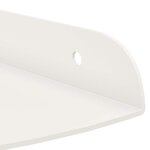vidaXL Étagère Flottante d'Angle 2 pc Blanc 18 x 18 x 2 cm