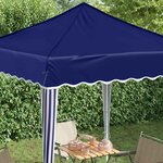 vidaXL Tente de fête pop-up 195 x 195 x 245 cm Bleu Tissu Oxford
