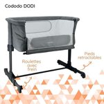 Lit bébé d'appoint 2 en 1 - Ultra confort matelas 4 cm d'épaisseur