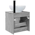 vidaXL Meuble de lavabo mural Sonoma gris 49 x 44 5 x 66 5 cm