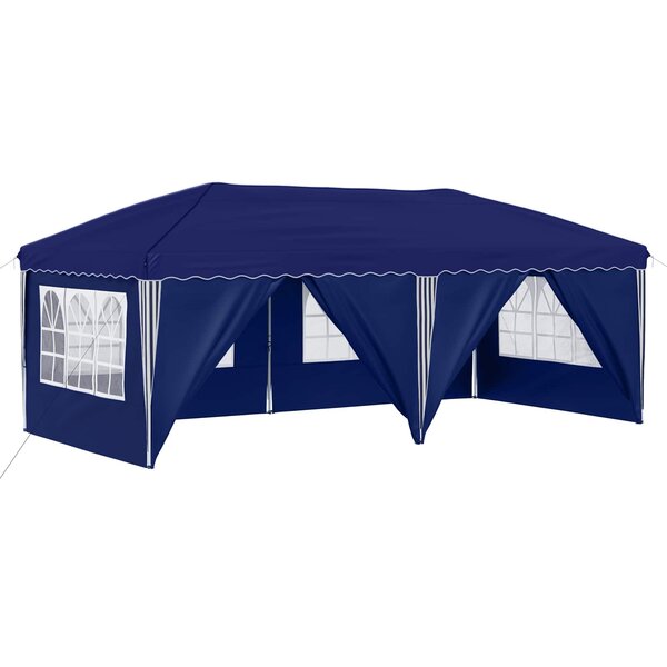 vidaXL Tente de fête pop-up 575 x 288 x 245 cm Bleu