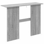 vidaXL Table console Sonoma gris 100 x 30 x 75 cm Bois d'ingénierie