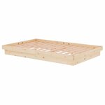 vidaXL Cadre de lit sans matelas bois massif