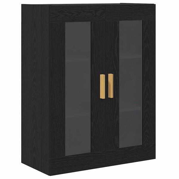 vidaXL Meuble mural Chêne noir 69 5 x 34 x 90 cm Bois d'ingénierie