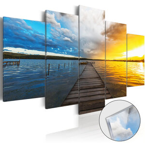 Tableau sur verre acrylique - lake of dreams [glass] l x h en cm 200x100