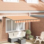 vidaXL Auvent Rétractable Jaune 300 x 200 cm tissu