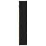 Armoire d'affichage murale vidaXL en bois d'ingénierie chêne noir