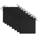 vidaXL Chaises pliables de jardin avec coussins lot de 8 Teck solide