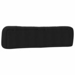 vidaXL Coussin de tête de lit Hvar noir 200 cm tissu