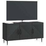 vidaXL Meuble TV Noir 99 x 34 5 x 50 cm Bois d'ingénierie