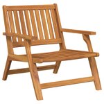 vidaXL Chaises de jardin avec table 5 Pièces en bois d'acacia massif