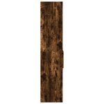 vidaXL Buffet haut chêne fumé 50x42 5x185 cm bois d'ingénierie