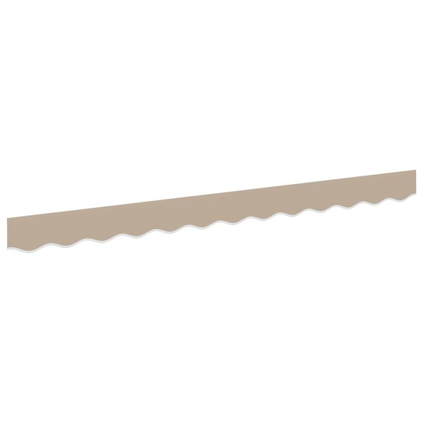 vidaXL Auvent Valance pour cadre de 2 5 m Beige 2 3x0 2 m